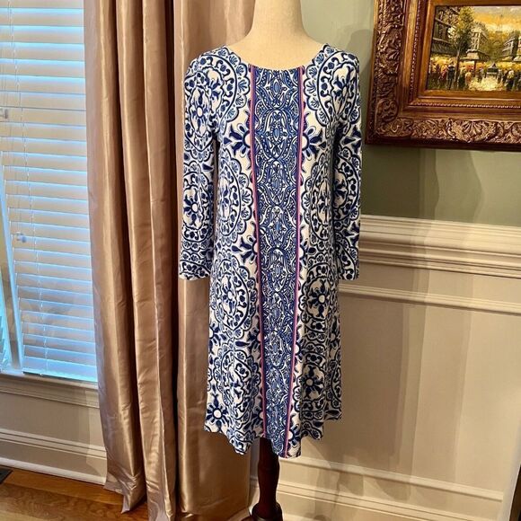 EEUC Lilly Pulitzer Ophelia Swing Dress in Pooling Around Size SMALL - Picture 3 of 5